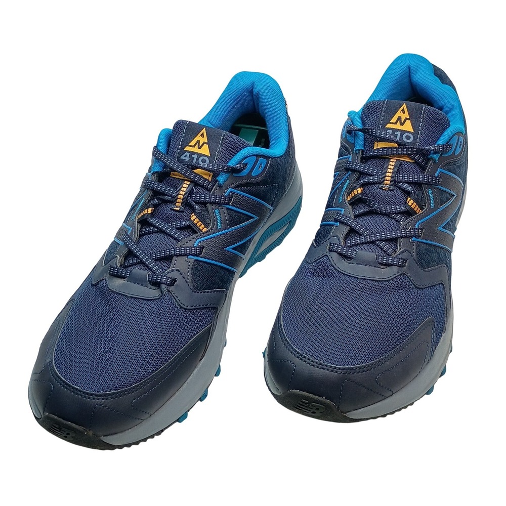 New Balance 410v7 Trail Running Shoes Mens 14 Navy Blue Orange MT410LB7